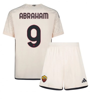 AS Roma Tammy Abraham #9 Udebanesæt Børn 2023-24 Kort ærmer (+ korte bukser)